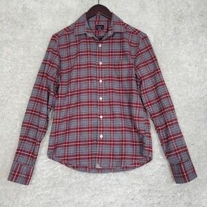 UNTUCKit Mens Plaid Flannel Button Up Shirt Size S Casual‎ Office Classic